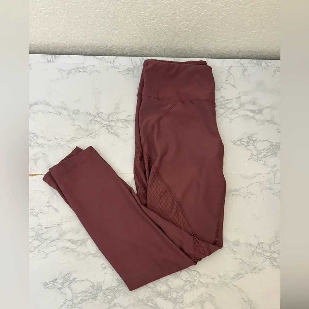 90 Degree by Reflex Yoga Pants Leggings Womens Salmon Slim Spandex Sz Small S